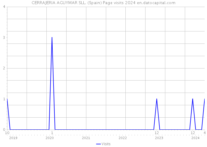 CERRAJERIA AGUYMAR SLL. (Spain) Page visits 2024 