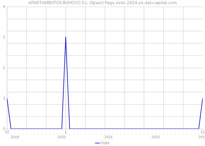 APARTAMENTOS BOHOYO S.L. (Spain) Page visits 2024 