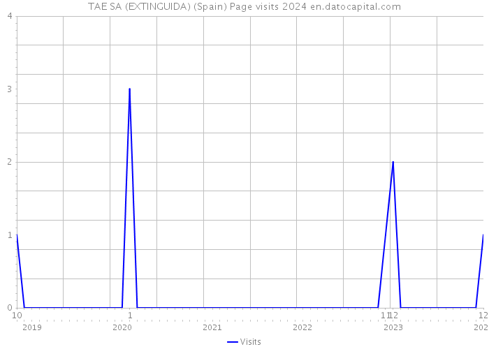 TAE SA (EXTINGUIDA) (Spain) Page visits 2024 