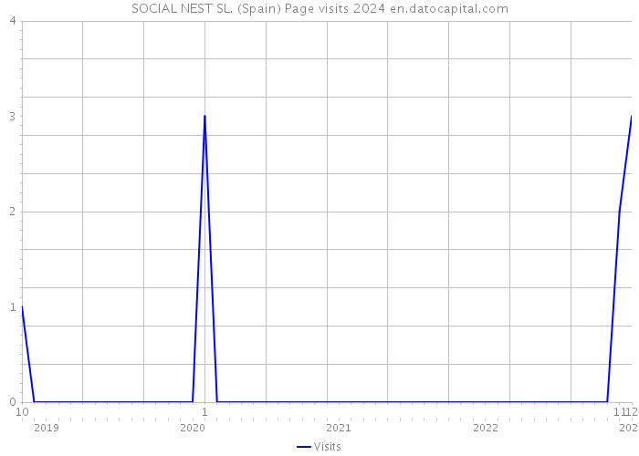 SOCIAL NEST SL. (Spain) Page visits 2024 