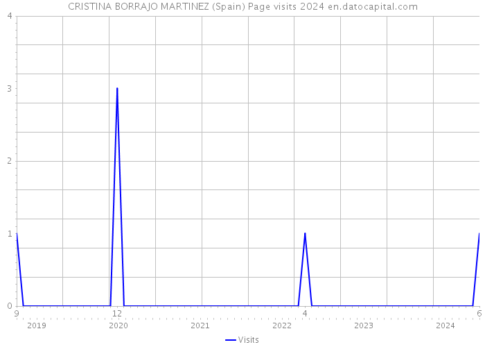 CRISTINA BORRAJO MARTINEZ (Spain) Page visits 2024 