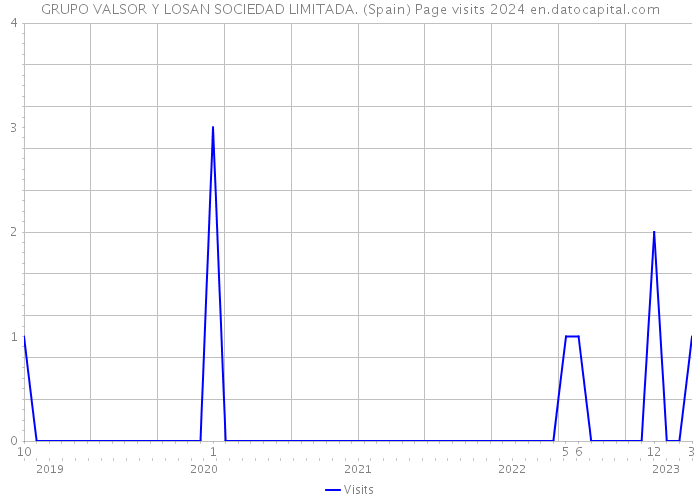 GRUPO VALSOR Y LOSAN SOCIEDAD LIMITADA. (Spain) Page visits 2024 