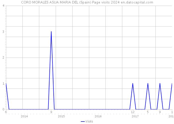 CORO MORALES ASUA MARIA DEL (Spain) Page visits 2024 