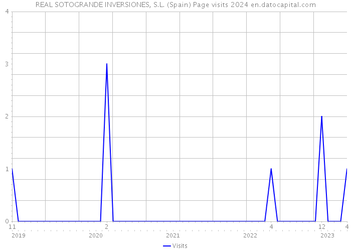 REAL SOTOGRANDE INVERSIONES, S.L. (Spain) Page visits 2024 