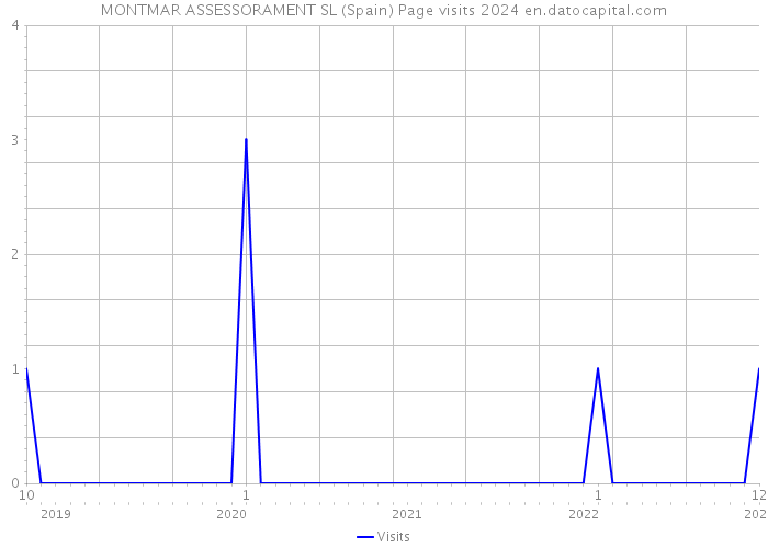 MONTMAR ASSESSORAMENT SL (Spain) Page visits 2024 