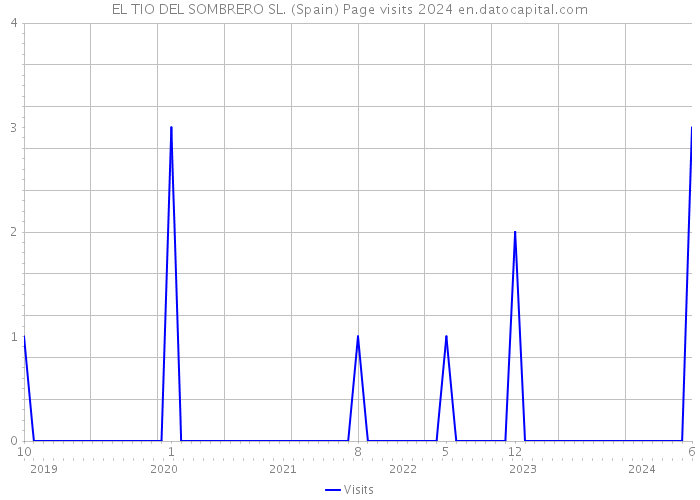 EL TIO DEL SOMBRERO SL. (Spain) Page visits 2024 