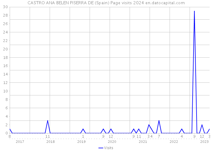 CASTRO ANA BELEN PISERRA DE (Spain) Page visits 2024 