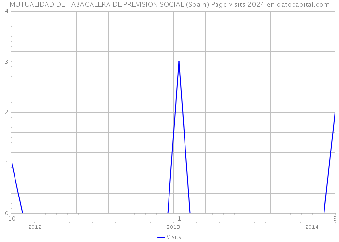 MUTUALIDAD DE TABACALERA DE PREVISION SOCIAL (Spain) Page visits 2024 