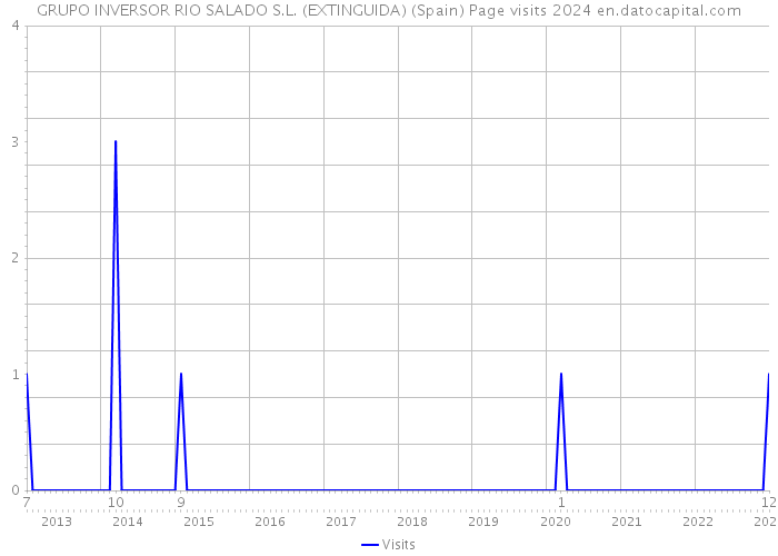 GRUPO INVERSOR RIO SALADO S.L. (EXTINGUIDA) (Spain) Page visits 2024 