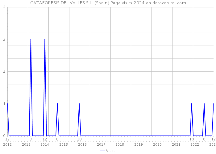 CATAFORESIS DEL VALLES S.L. (Spain) Page visits 2024 