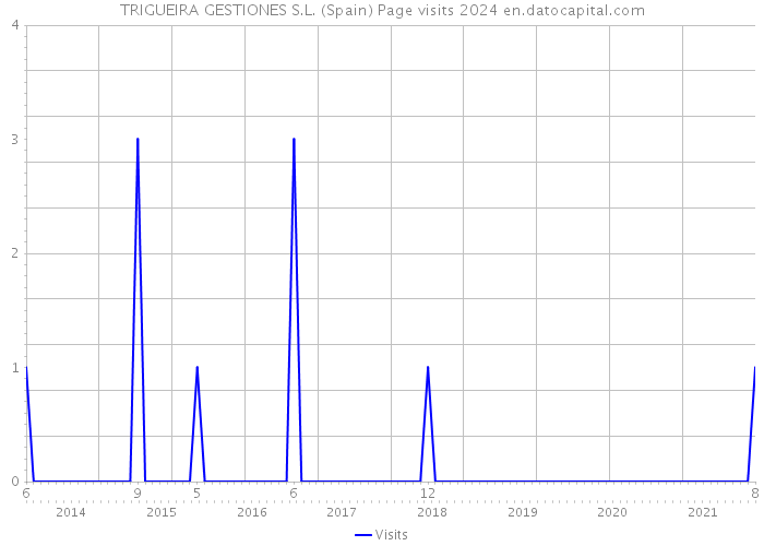 TRIGUEIRA GESTIONES S.L. (Spain) Page visits 2024 