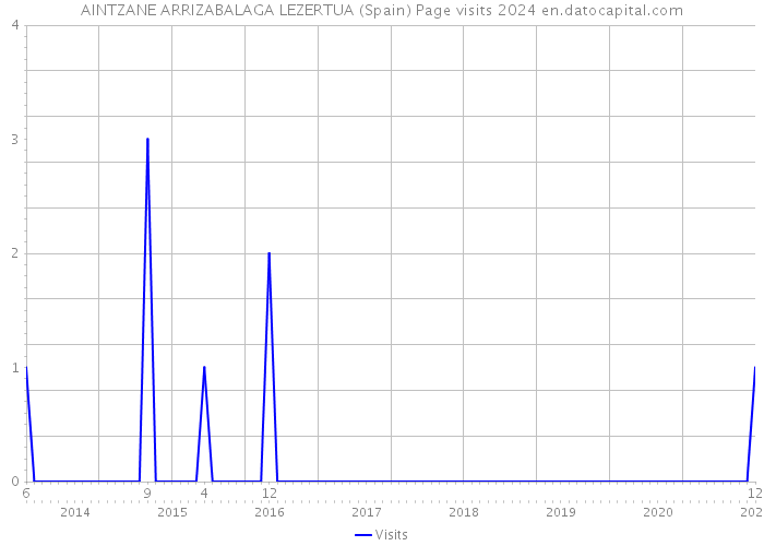 AINTZANE ARRIZABALAGA LEZERTUA (Spain) Page visits 2024 