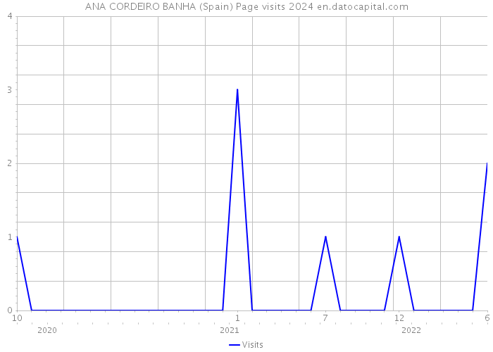 ANA CORDEIRO BANHA (Spain) Page visits 2024 