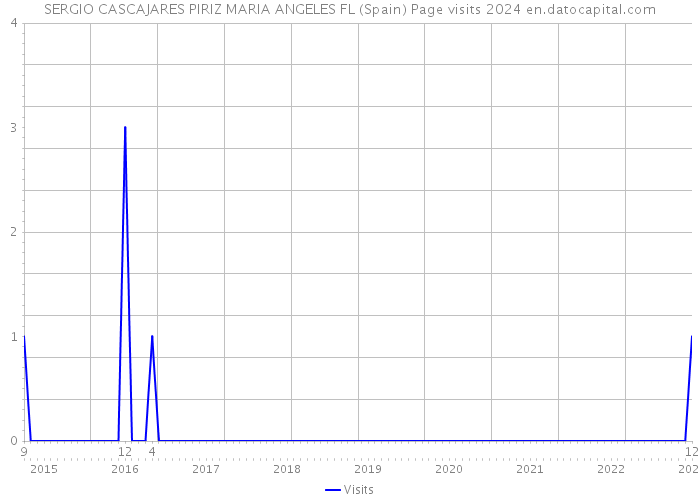 SERGIO CASCAJARES PIRIZ MARIA ANGELES FL (Spain) Page visits 2024 