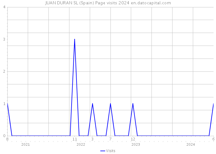 JUAN DURAN SL (Spain) Page visits 2024 