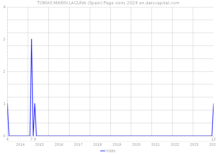 TOMAS MARIN LAGUNA (Spain) Page visits 2024 