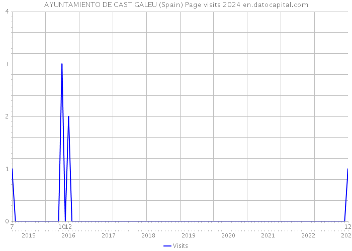 AYUNTAMIENTO DE CASTIGALEU (Spain) Page visits 2024 