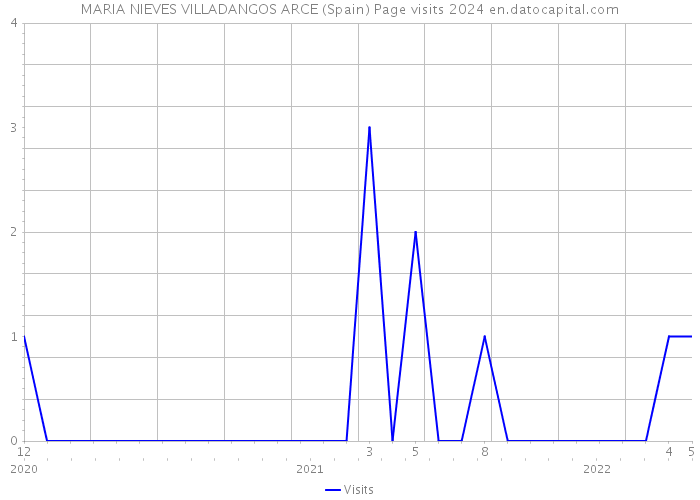 MARIA NIEVES VILLADANGOS ARCE (Spain) Page visits 2024 
