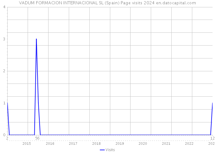 VADUM FORMACION INTERNACIONAL SL (Spain) Page visits 2024 