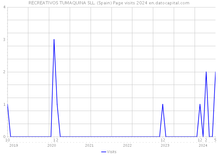 RECREATIVOS TUMAQUINA SLL. (Spain) Page visits 2024 