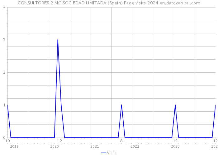 CONSULTORES 2 MC SOCIEDAD LIMITADA (Spain) Page visits 2024 