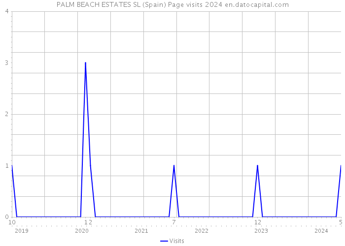 PALM BEACH ESTATES SL (Spain) Page visits 2024 