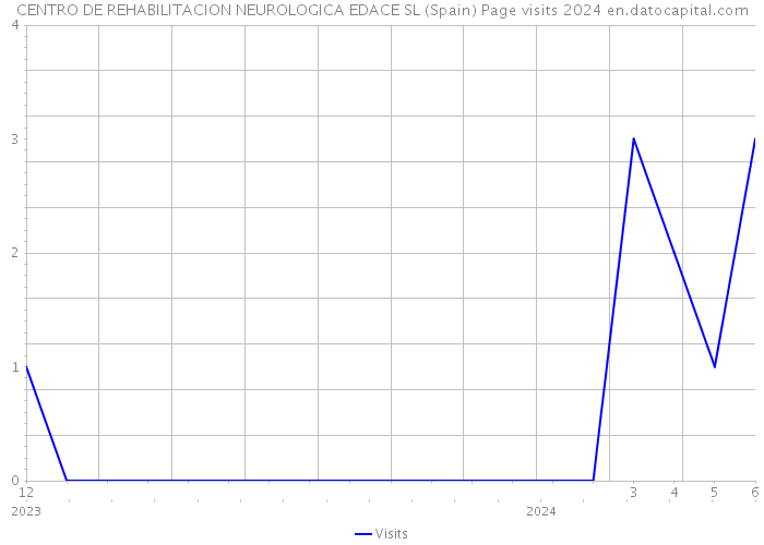 CENTRO DE REHABILITACION NEUROLOGICA EDACE SL (Spain) Page visits 2024 