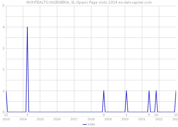 MONTEALTO INGENIERIA, SL (Spain) Page visits 2024 