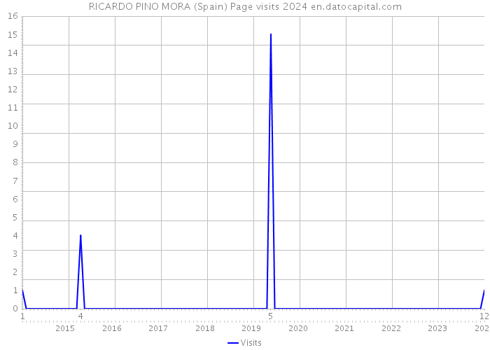 RICARDO PINO MORA (Spain) Page visits 2024 