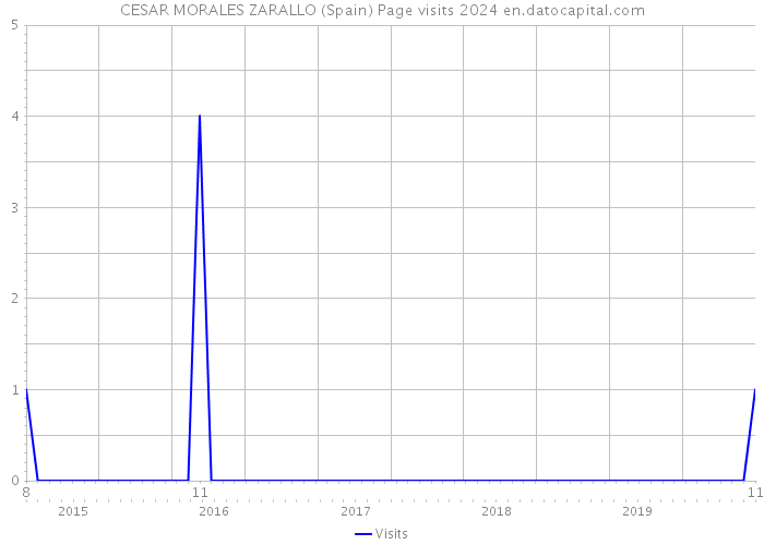 CESAR MORALES ZARALLO (Spain) Page visits 2024 
