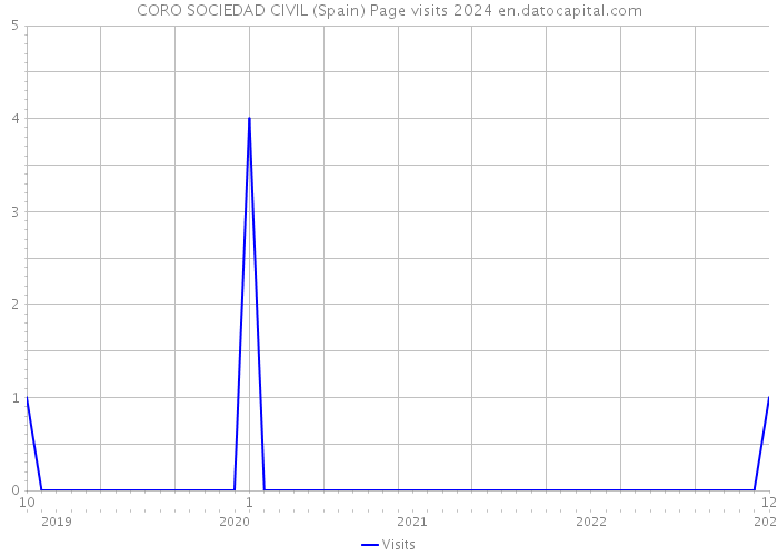 CORO SOCIEDAD CIVIL (Spain) Page visits 2024 