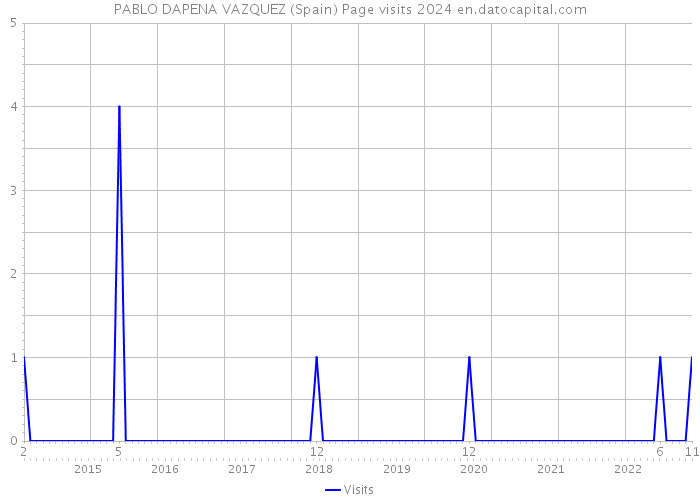 PABLO DAPENA VAZQUEZ (Spain) Page visits 2024 