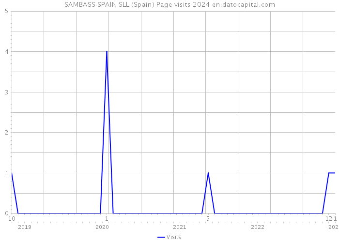 SAMBASS SPAIN SLL (Spain) Page visits 2024 
