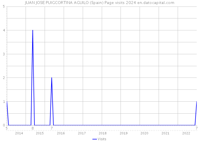 JUAN JOSE PUIGCORTINA AGUILO (Spain) Page visits 2024 