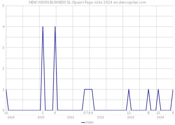 NEW VISION BUSINESS SL (Spain) Page visits 2024 