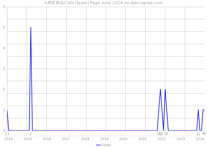 IURIE BULICAN (Spain) Page visits 2024 