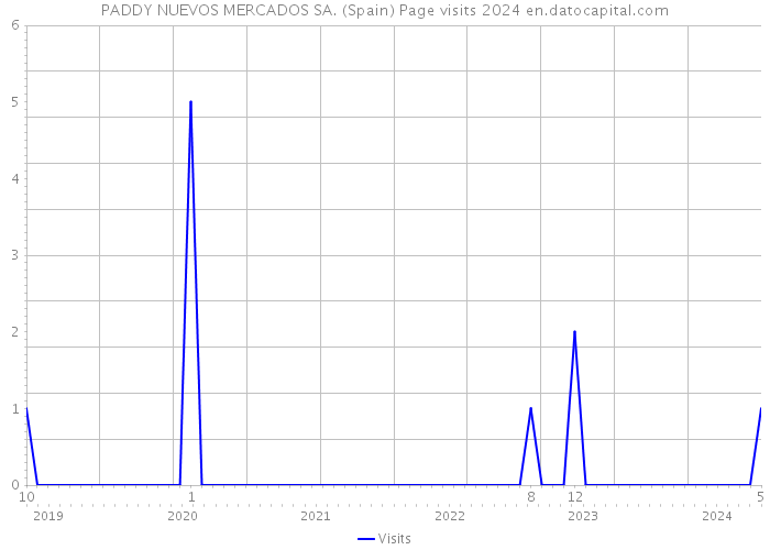 PADDY NUEVOS MERCADOS SA. (Spain) Page visits 2024 