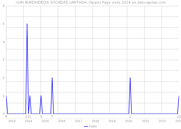 XURI BURDINDEGIA SOCIEDAD LIMITADA. (Spain) Page visits 2024 