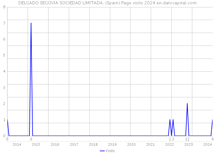 DELGADO SEGOVIA SOCIEDAD LIMITADA. (Spain) Page visits 2024 