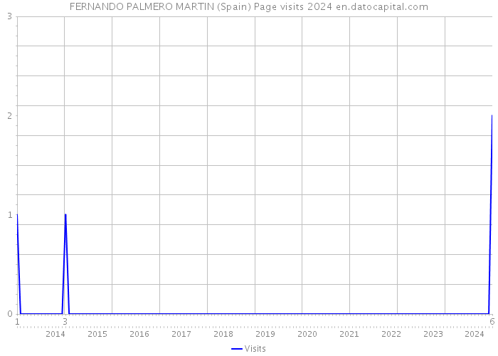 FERNANDO PALMERO MARTIN (Spain) Page visits 2024 