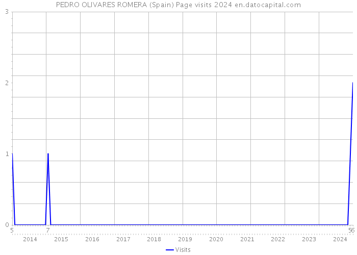 PEDRO OLIVARES ROMERA (Spain) Page visits 2024 