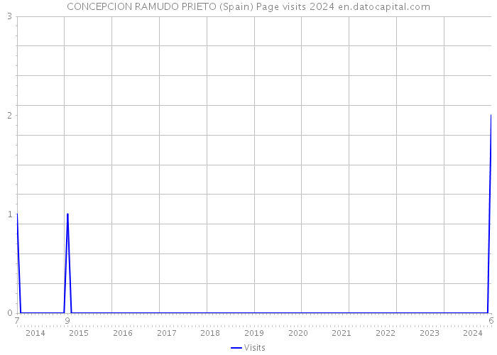 CONCEPCION RAMUDO PRIETO (Spain) Page visits 2024 