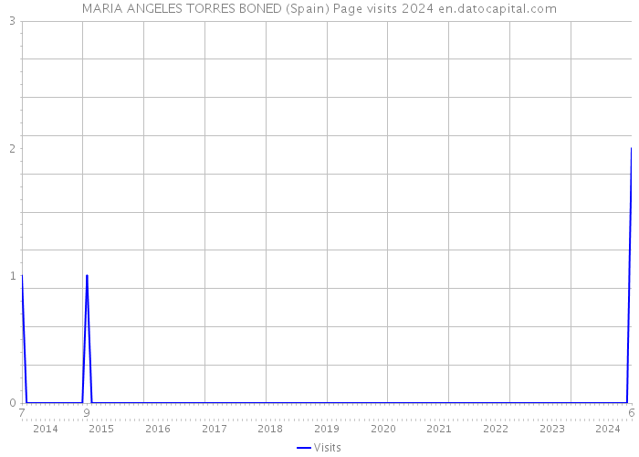 MARIA ANGELES TORRES BONED (Spain) Page visits 2024 