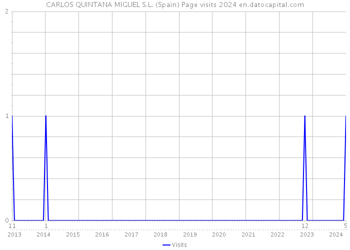 CARLOS QUINTANA MIGUEL S.L. (Spain) Page visits 2024 
