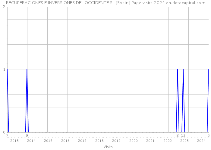 RECUPERACIONES E INVERSIONES DEL OCCIDENTE SL (Spain) Page visits 2024 