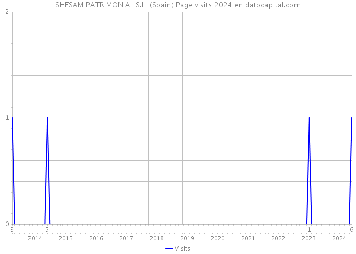 SHESAM PATRIMONIAL S.L. (Spain) Page visits 2024 