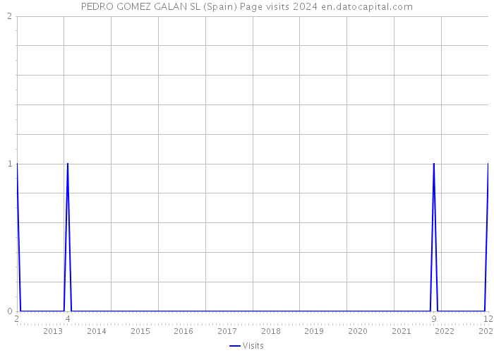 PEDRO GOMEZ GALAN SL (Spain) Page visits 2024 