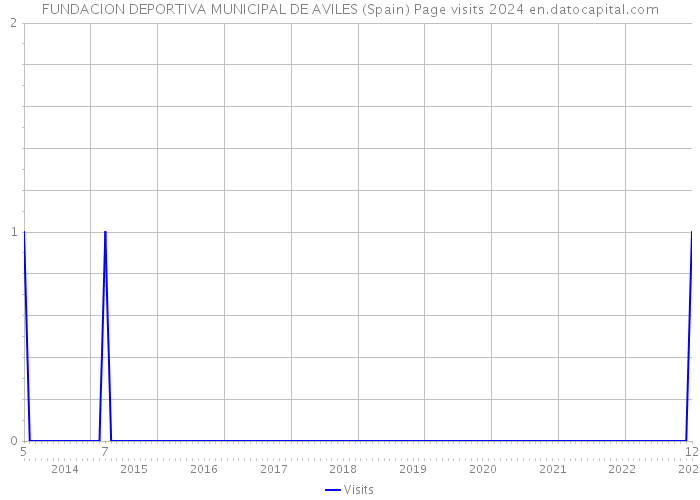 FUNDACION DEPORTIVA MUNICIPAL DE AVILES (Spain) Page visits 2024 