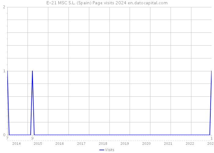 E-21 MSC S.L. (Spain) Page visits 2024 