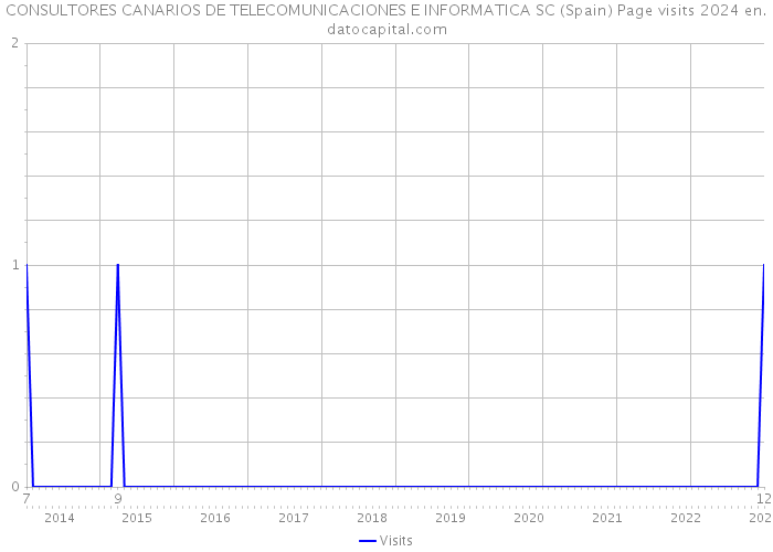CONSULTORES CANARIOS DE TELECOMUNICACIONES E INFORMATICA SC (Spain) Page visits 2024 